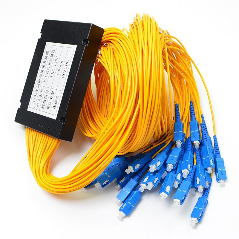 1x32 sc apc upc tipo gaveta divisor plc g657a fibra de plástico abs caixa pacote fibra opitca plc divisor sc apc upc conector