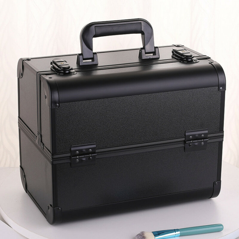 Scatola cosmetica portatile valigie professionali di grande capacità per cosmetici borse per il trucco da viaggio per donna scatola per cosmetologia per Manicure