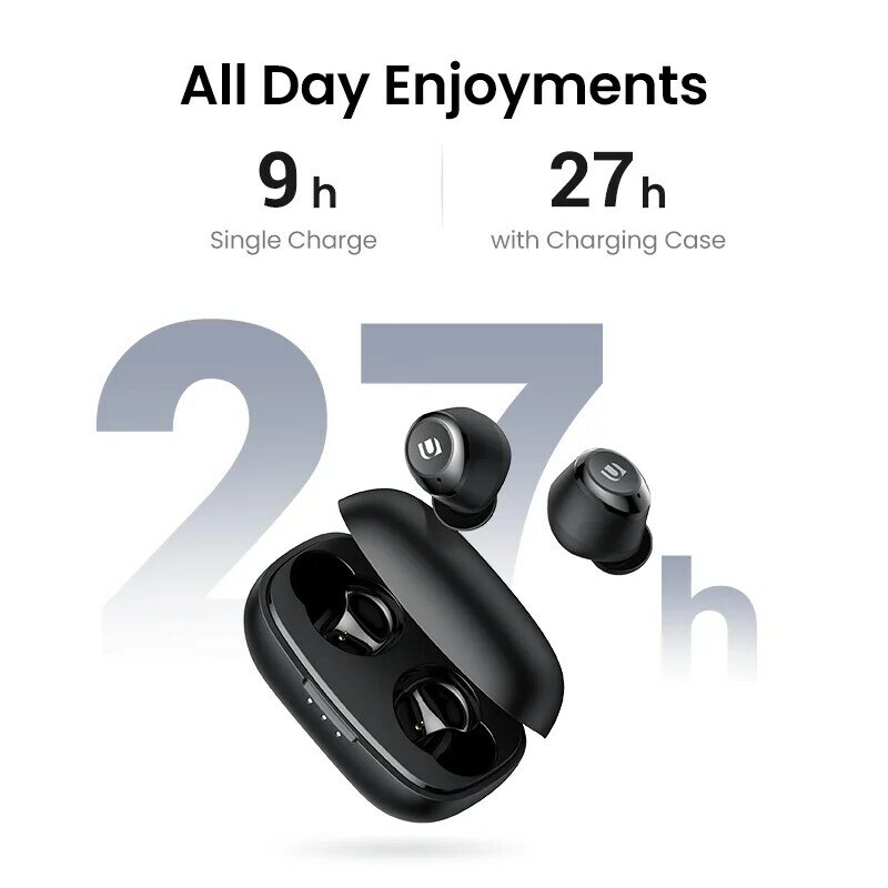 UGREEN TWS Earphone Bluetooth Nirkabel 5.0 Qualcomm AptX True Earbud Stereo Nirkabel Headphone Superbass 27H Mode Waktu Putar 2