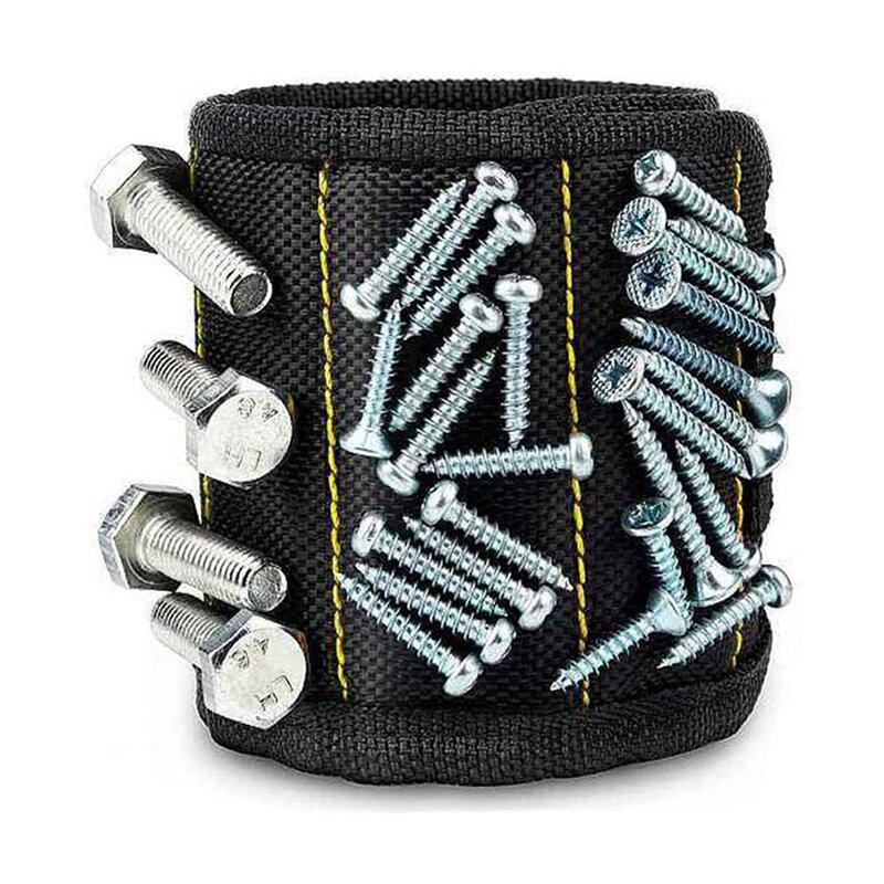 Bracelet magnétique, sac à outils Portable, bracelet magnétique puissant, outil réglable pour vis, clous, écrous, boulons, forets, Kit d'outils