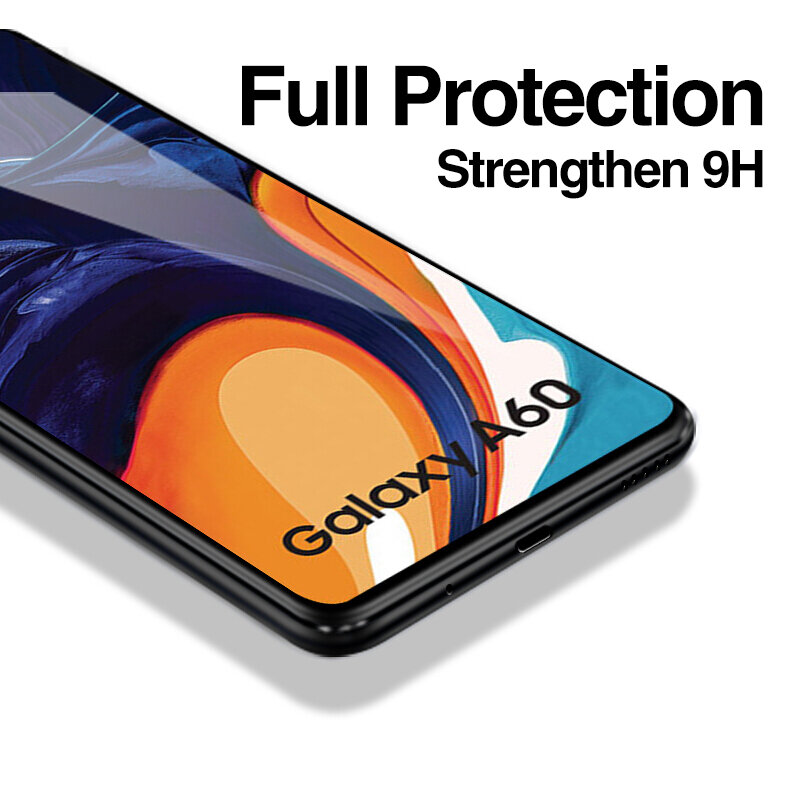 Protecteur d'écran, 4 pièces, couverture complète en verre trempé pour Samsung Galaxy A50 A70 A51 A71 A30 A20 A52 A72 A20E
