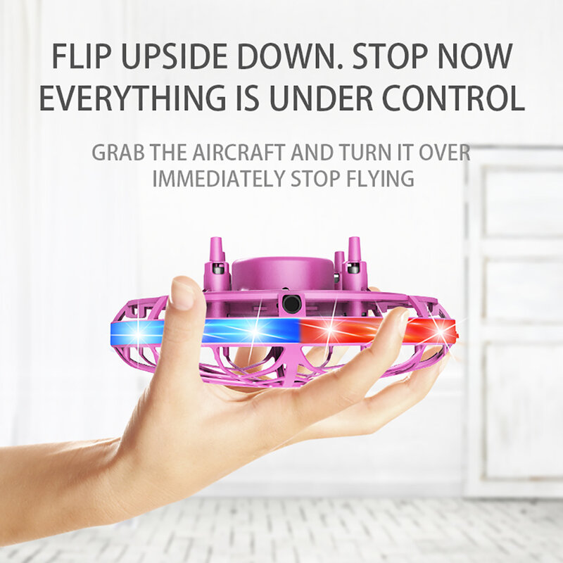ZK22 UFO التعريفي الطائرات جهاز ذكي للتحكم عن بُعد لعبة النسخة الجديدة الملونة طائرة مضيئة الحسية الجسدية رواية لعبة حيلة