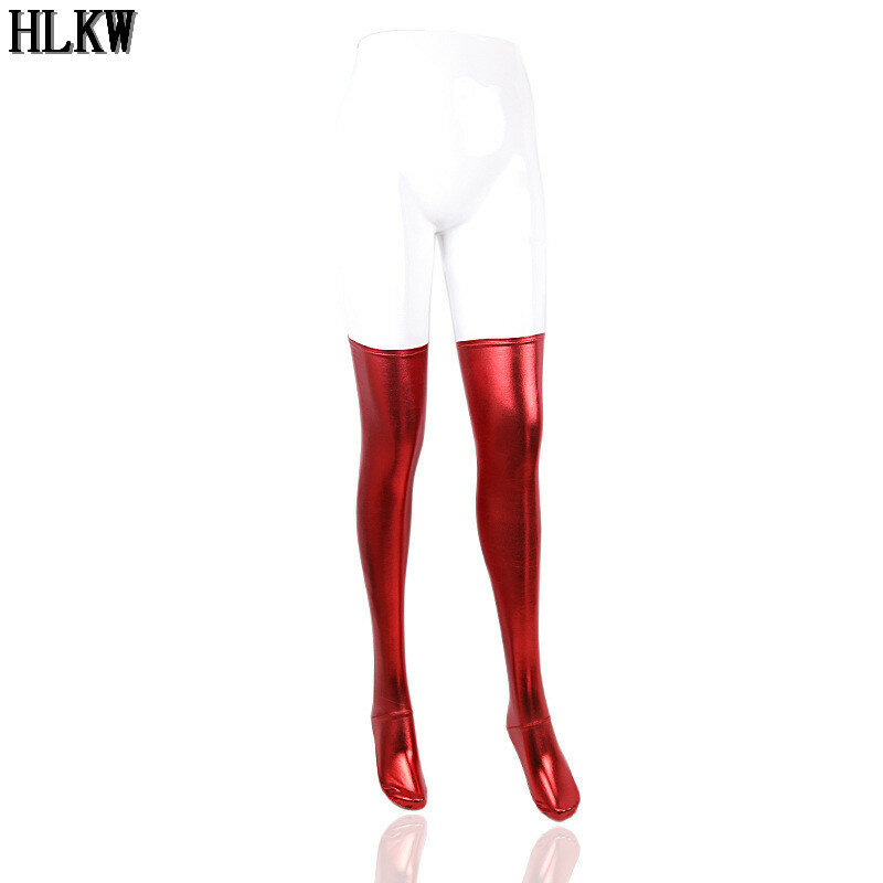 Sexy Latex Leg Gloves Women Gloves Black Latex Long Leg Gloves Outfits Rubber Fetish Fashion Party Costume Accessory Role Play