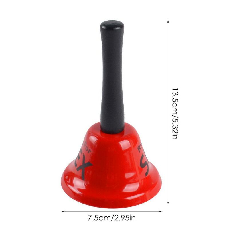Handheld Red Metal Sex Funny Ring Bell For Valentine Party Service Bar Cafe Bachelor Party Ringing Bell Desktop Decorations