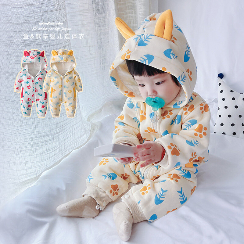 Yg – vêtements de marque pour enfants de 0 à 2 ans, nouvelle combinaison d'escalade une pièce blanche pour bébé Ha Yi