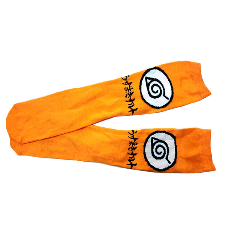 Dibujos animados de Naruto Hatake Kakashi-Calcetines de algodón para hombre y mujer, calcetín divertido de hip hop, Naruto, Uzumaki
