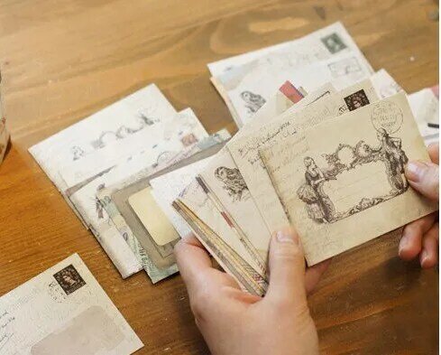 24Pcs 100X80Mm Herstellen Van Oude Manieren Gratis Creatie Envelop Briefpapier Gift