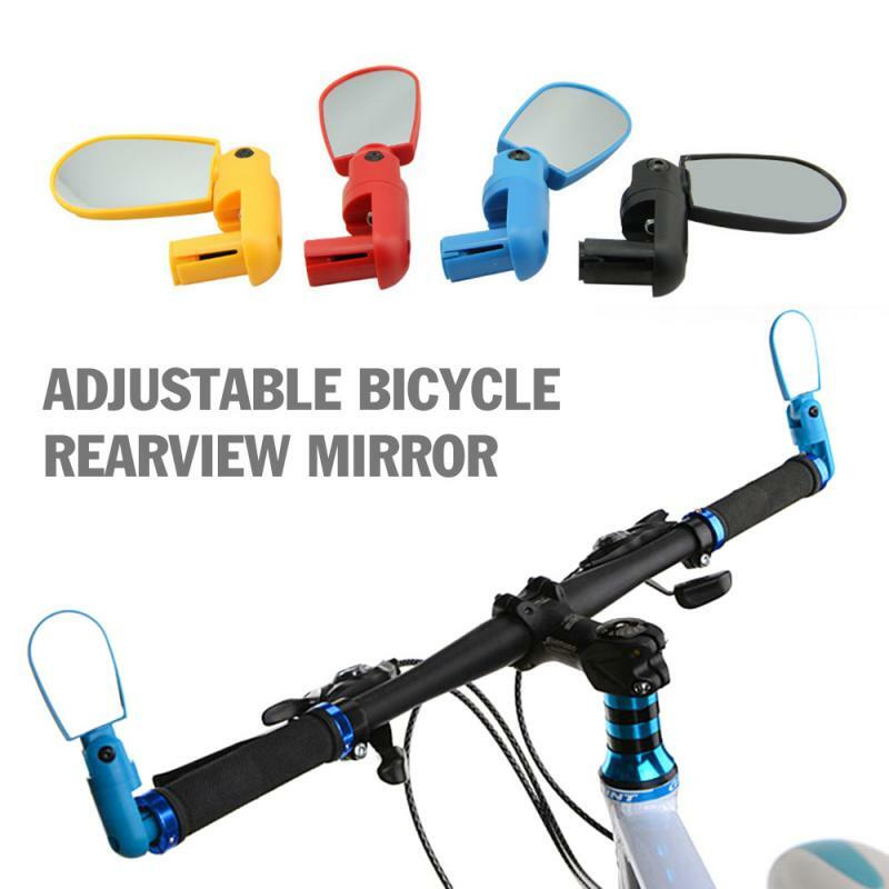 Ajustável mini espelhos de bicicleta espelho retrovisor rotação universal ciclismo grande angular guiador espelho retrovisor ao ar livre