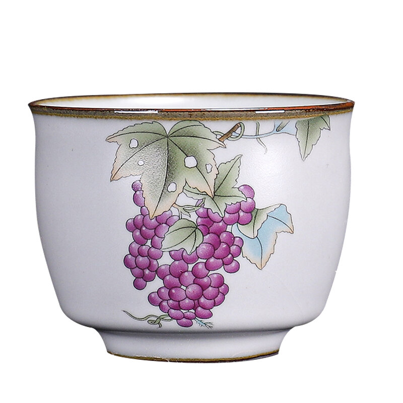 Teacup-vaso Maestro de taza individual para el hogar, vaso de té de 120ml, se puede elevar para abrir un juego de té