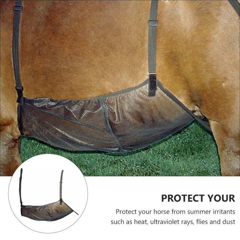 ม้าหน้าท้องป้องกัน Anti-Scratch ตาข่ายระบายอากาศ Horse Belly Guard