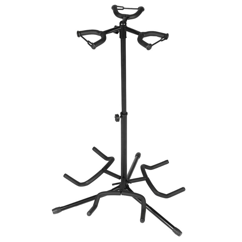 Portable Universal Guitar Stand Black Folding Tripod Stand Acoustic Classical Electric Guitar Stand Bass Holder Multifunctional