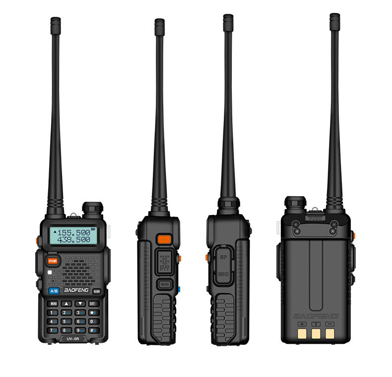 BaoFeng walkie talkie UV-5R bidirezionale cb radio aggiornamento versione baofeng uv5r 128CH 5W VHF UHF 136-174Mhz e 400-520Mhz