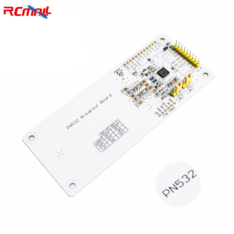 RCmall PN532 NFC/RFID Board V1.3 untuk Kompatibel dengan Arduino + Kartu Putih