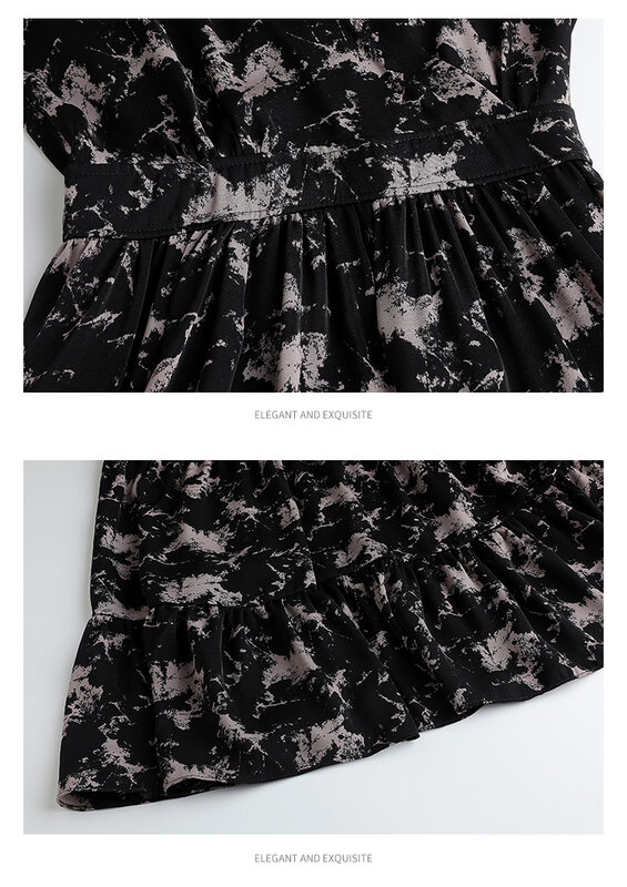 Осеннее винтажное корейское платье Hebe & Eos с V-образным вырезом, Макси-Платья с цветочным принтом в стиле бохо для женщин, женское платье с дли...