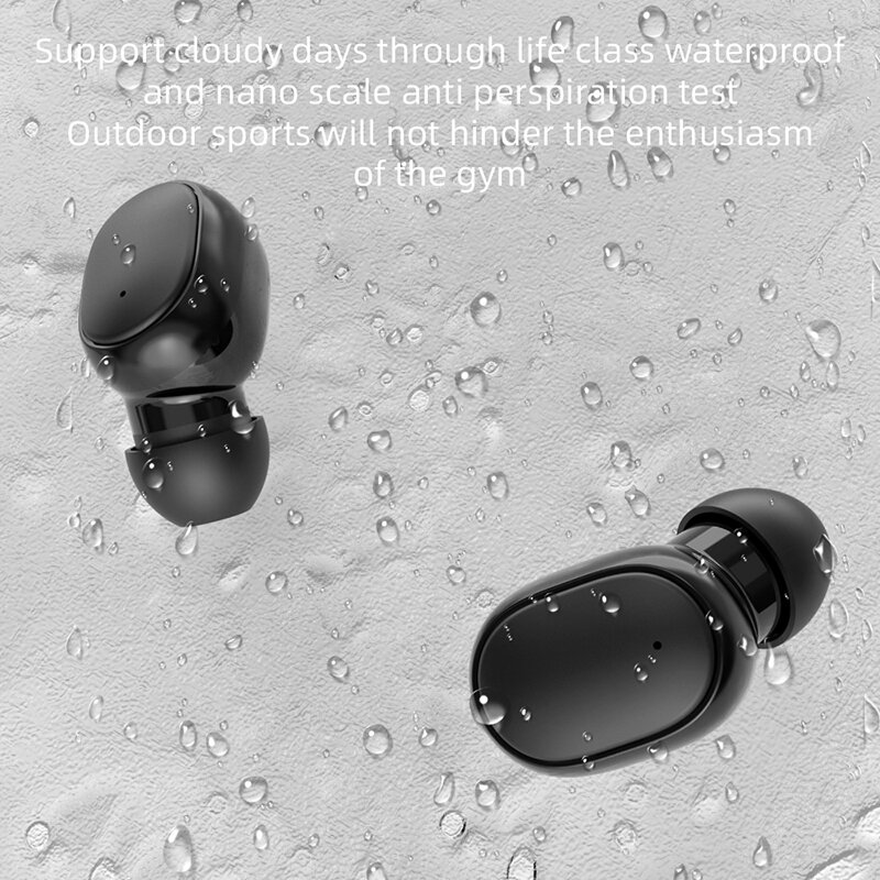 G6 TWS bezprzewodowe słuchawki Bluetooth słuchawki douszne z sportowym wodoodpornym zestawem słuchawkowym do Huawei Xionmi wszystkie smartfony