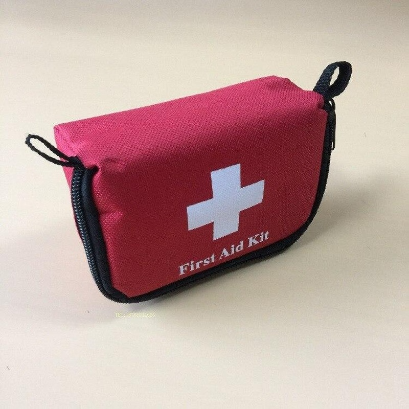 Портативный набор первой помощи для спорта на открытом воздухе кемпинга сумка для аварийных таблеток Чехол для хранения дорожный набор для...