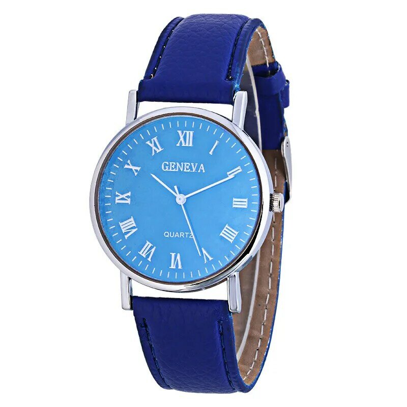 Роскошные брендовые кварцевые наручные часы с кожаным ремешком для мужчин и женщин