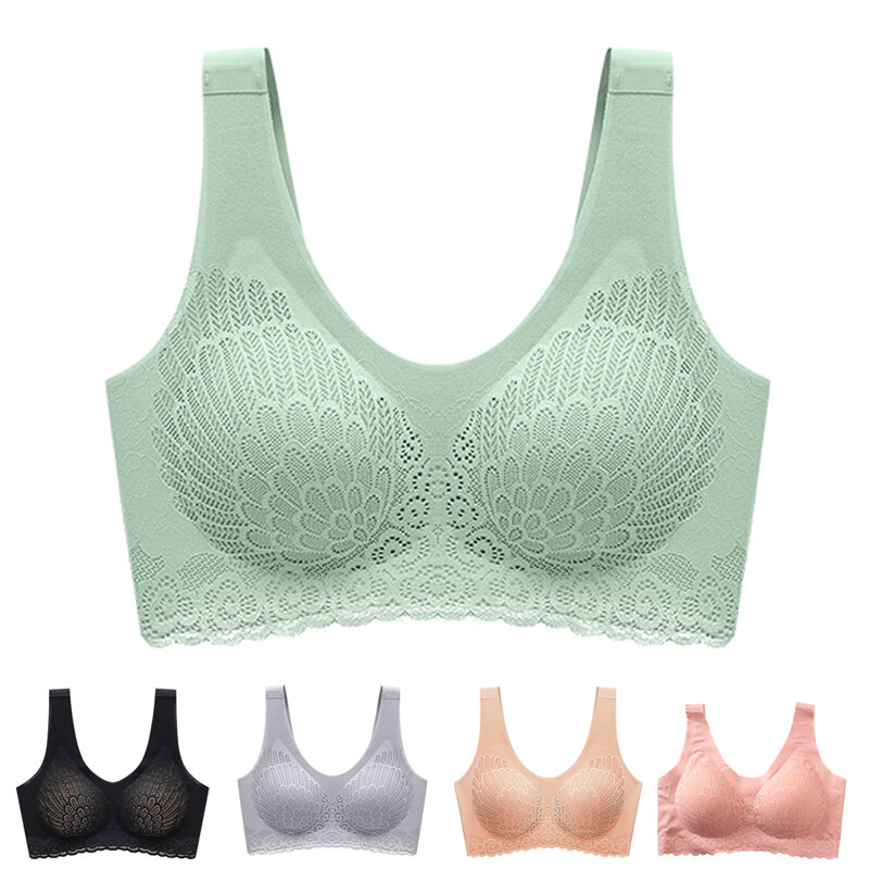 5 Colors Bras for Women Hot 2020 Newest 5D Wireless Contour Bra Lace Breathable Underwear Seamless for Sports Yoga Running