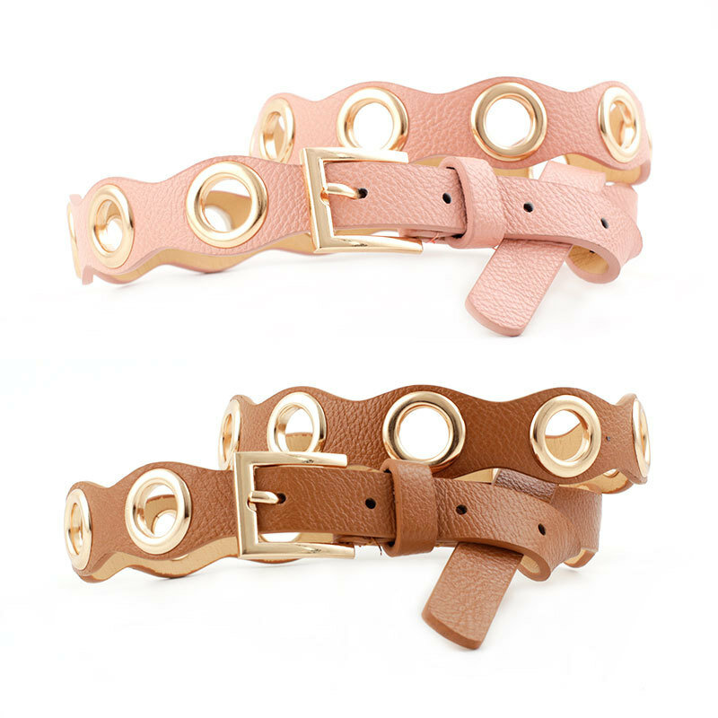 JIFANPAUL – ceinture en cuir pour femmes, marque de luxe, unisexe, œillet esthétique, ceinture pour Jeans de styliste, avec chaîne