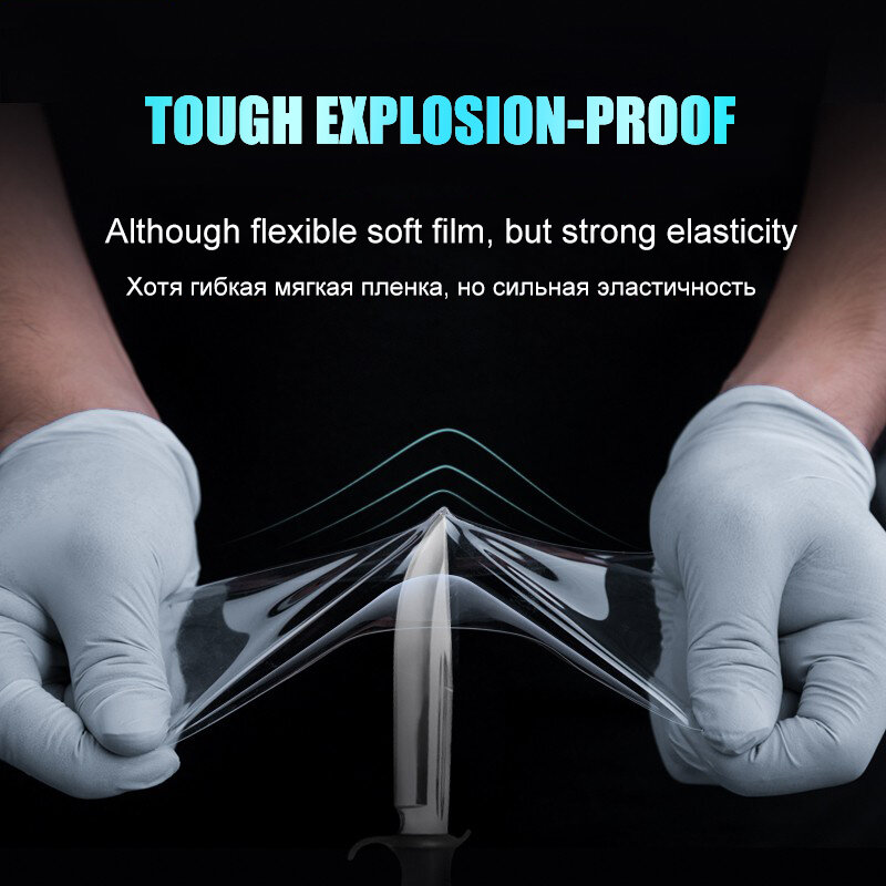 2Pcs Full Cover Hydrogel Film For Oneplus 9 Pro 9R Screen Protector Nord 2 8 8T 7 7T 6 6T Phone Soft Clear Protective Not Glass