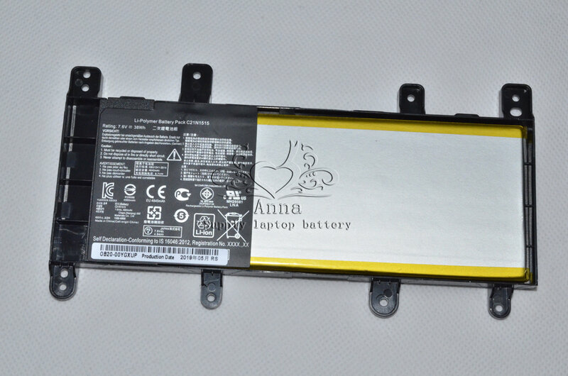 Jigu-bateria para laptop c21n1515, original, bateria para asus