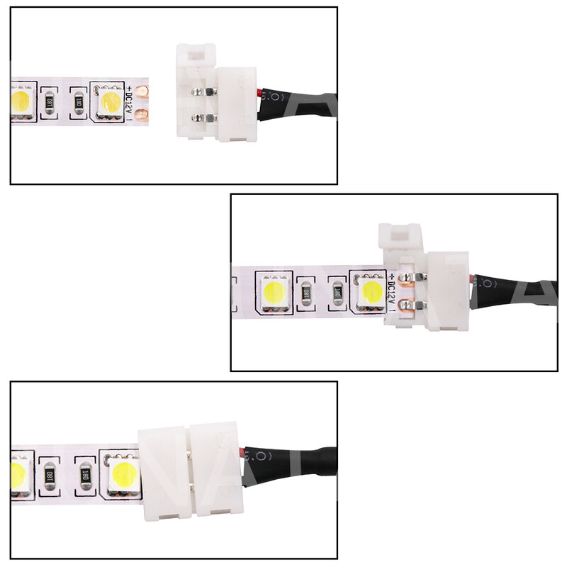 12V LED Strip Light SMD5050 60Leds/Mเทปไดโอดริบบิ้นเชือกแหล่งจ่ายไฟเย็นสีขาวสีฟ้าสำหรับDecortation 1-5M