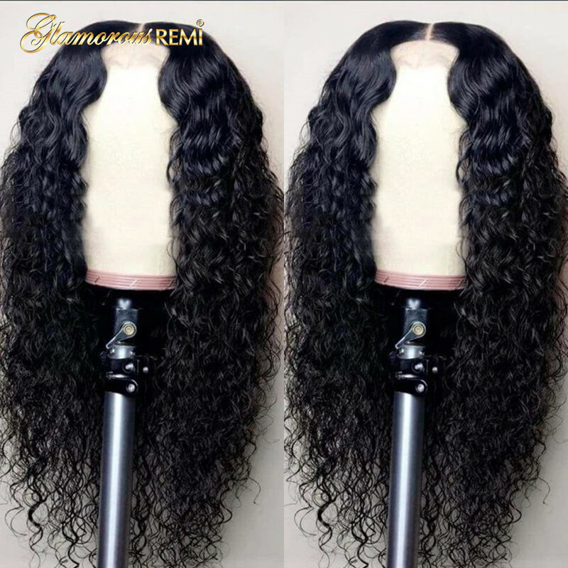 Brazilian Curly Human Hair Wig Curly Lace Front Wig Preplucked Curly Lace Frontal Human Hair Wigs For Black Women Natural Color