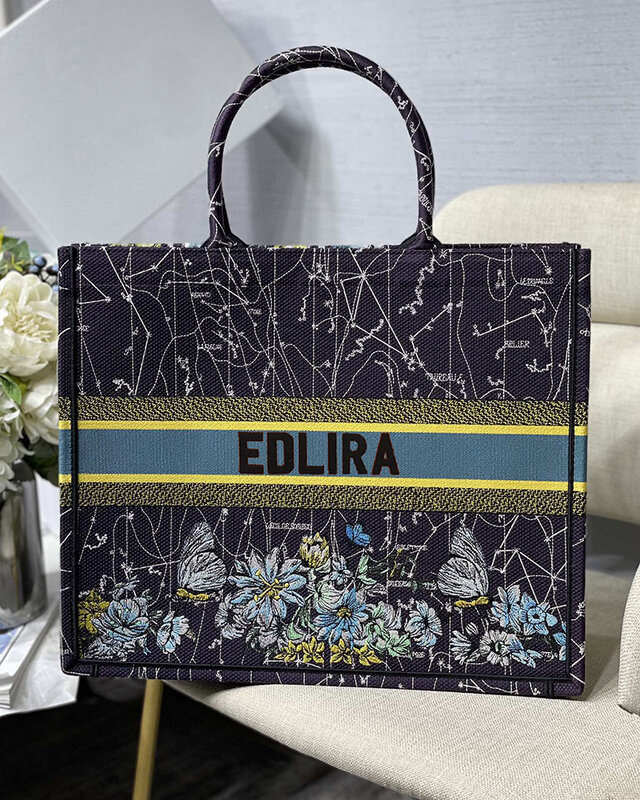 80 Colors Women's Embroidery Velvet Rivet Book Tote Female Canvas Jacquard Shopping Clutch Handbag Beach Bag Shopper Shoulder