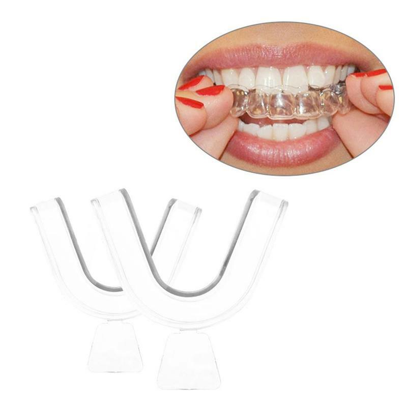 1 pçs branqueamento dentes de silicone boca bandeja noite boca dental guarda moagem clenching mordida aid para o sono dos dentes a4f2