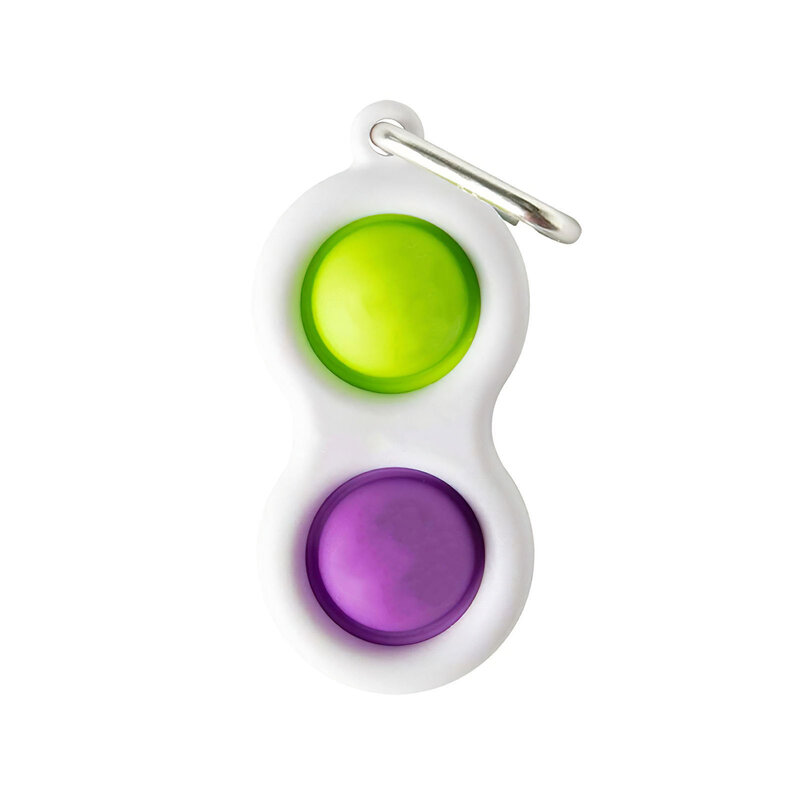 Simple Keyring Fidget Toy Finger Exercise Montessori busy board Toys Colorful Push Pops Montessori Fidget Toys for Baby Adult