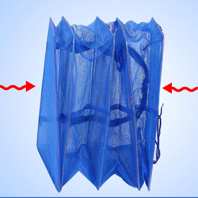 Foldable 4 Layers Drying Net Fish Net Drying Rack Hanging Vegetable Fish Dishes Hanger Fish Net Hanging Net Dry Cage Tackle Tool