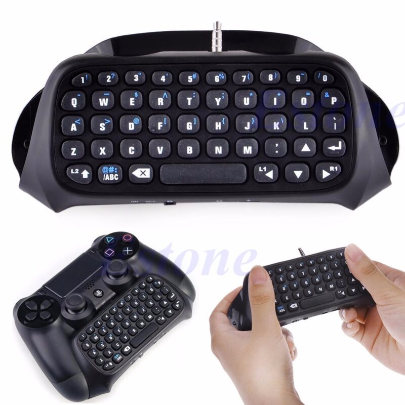 For Sony PS4 PlayStation 4 Accessory Controller Mini Bluetooth Wireless Keyboard
