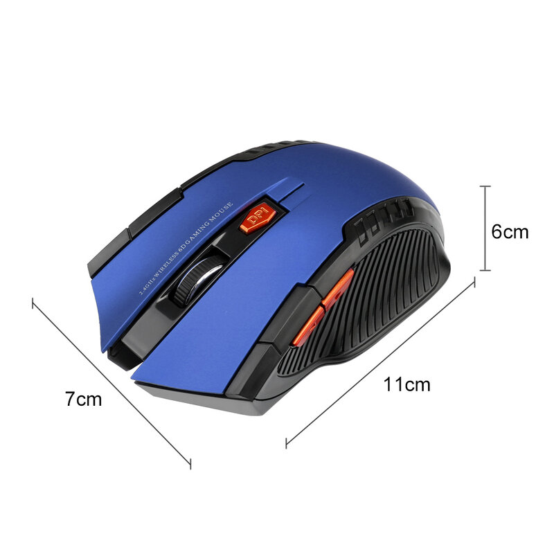 Bezprzewodowa mysz USB 2000DPI USB 2.0 odbiornik optyczna mysz komputerowa 2.4GHz ergonomiczne myszy dla Laptop mysz komputerowa