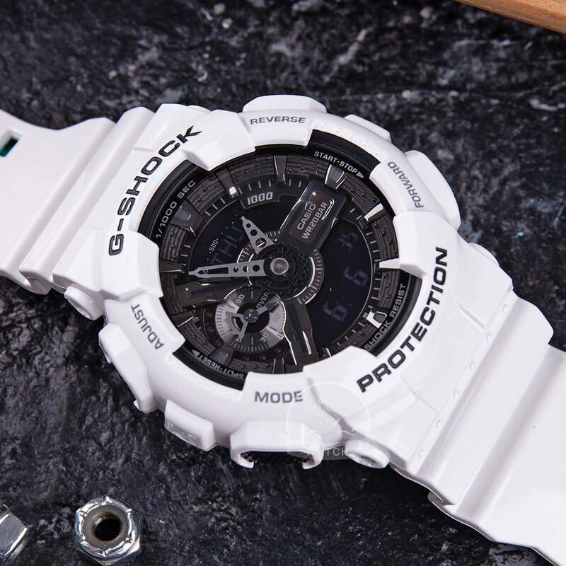 นาฬิกา Casio Men G Shock นาฬิกาสุดหรูนาฬิกากันน้ำกีฬาดำน้ำควอตซ์ LED ทหารดิจิตอลนาฬิกา Relogio Masculino GA110