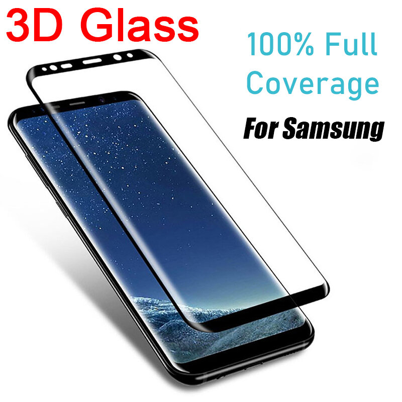 Tempered Glass For Samsung Galaxy S10 Plus S9 S8 Screen Protector S20 S21 S 9 8 10 E Note 20 21 Ultra 4G 5G Note20 Full Coverage