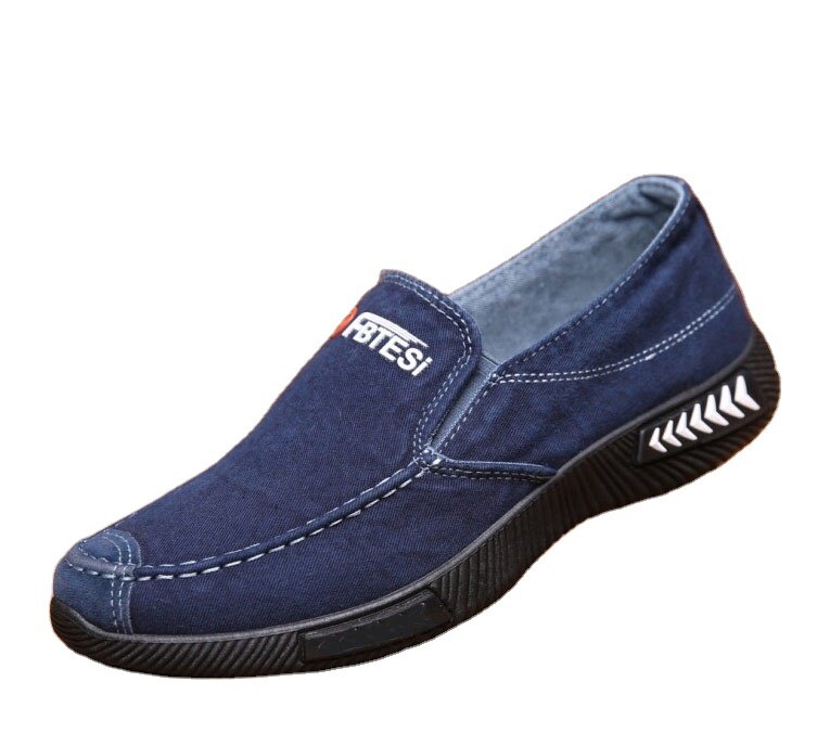 Zapatos de lona para hombre, zapatillas con suela de goma de estilo clásico, informales, de encaje, transpirables, planas, para conducir