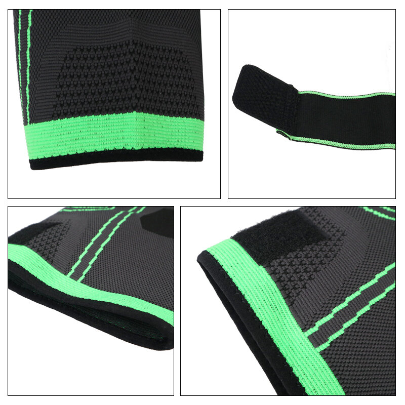 1pc joelho suporte protetor joelheira kneepad joelho almofadas pressurizado elástico cinta cinto para correr basquete voleibol joelheira