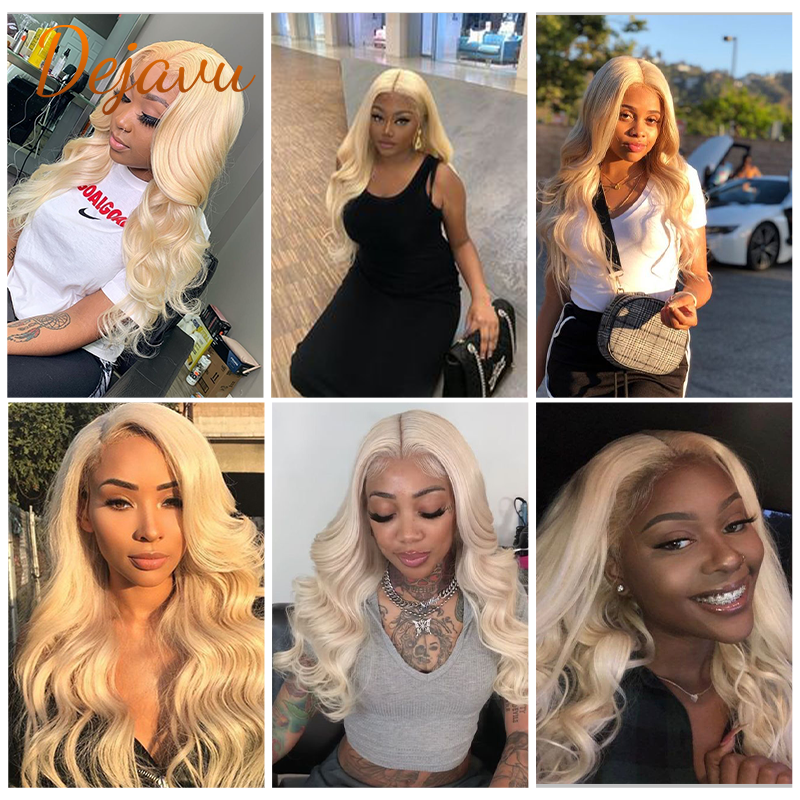 Blonde 613 Lace Front Wig 13X4 Lace Frontal Body Wave Wig Remy Human Hair Wigs Pre Plucked Body Wave Wig