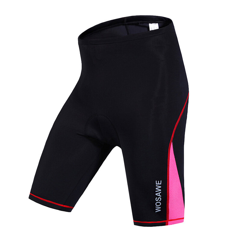 WOSAWE-pantalones cortos de ciclismo para mujer, ropa interior para carreras deporte, ciclismo de montaña, para descenso, camisetas con acolchado
