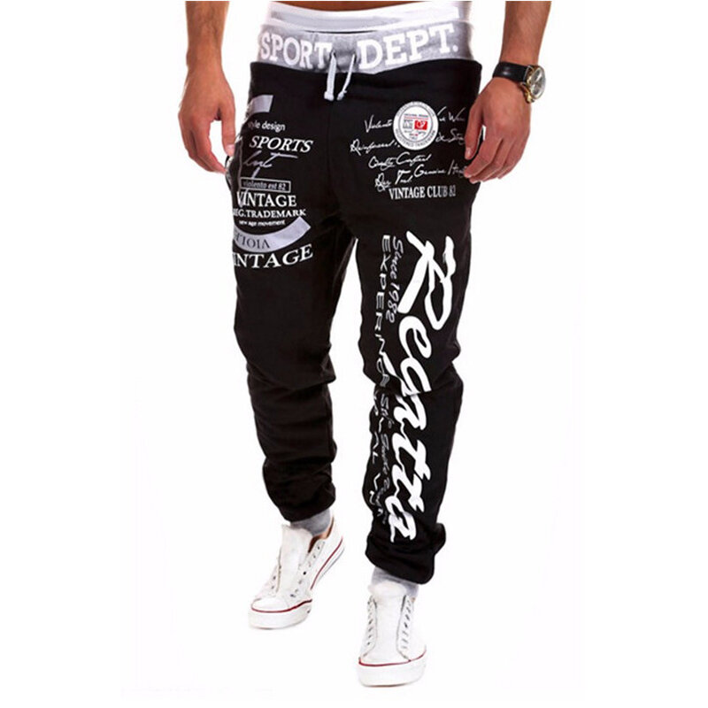 Calças masculinas weatpants hip hop joggers calças de carga calças masculinas casuais moda impressão calças streetwear pantalones hombre 2022
