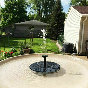 Fuente Solar flotante para decoración de jardín, bomba de agua alimentada por Panel Solar para estanque y piscina, Baño de aves