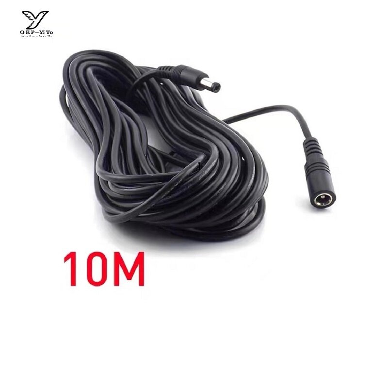 DC Extension Cable  3M 6M 10M 2.1mm X 5.5mm Female to Male Plug for 12V Power Adapter Cord Home CCTV Camera LED Strip