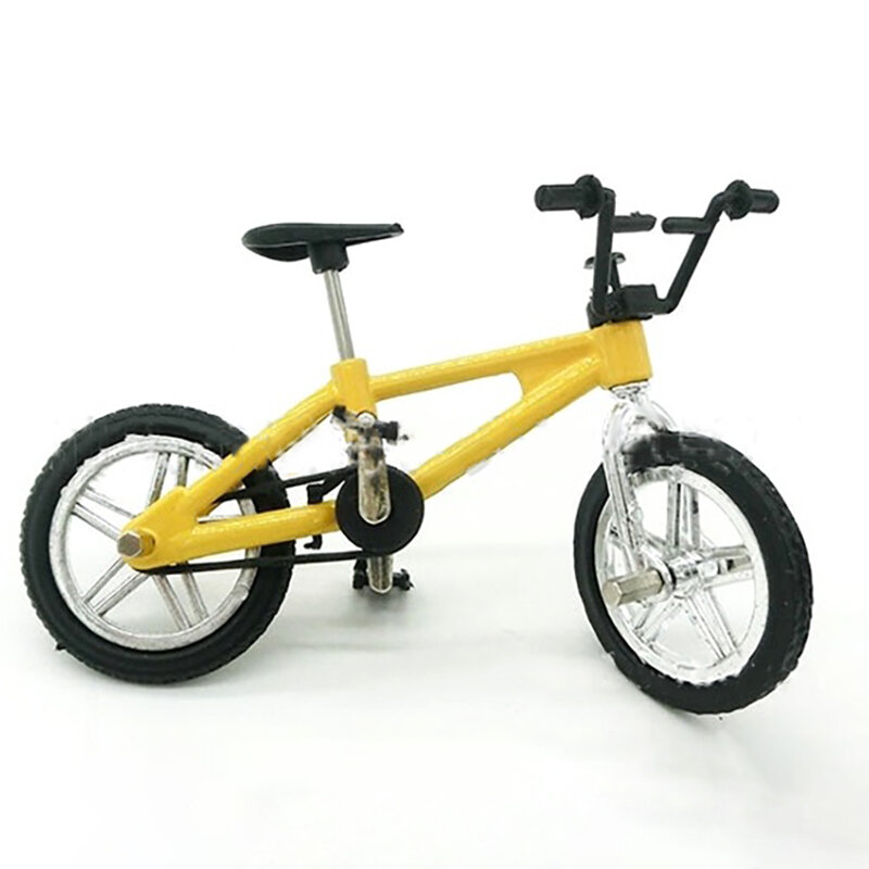 Mini conjunto de brinquedo para bicicleta, conjunto de decoração para bicicleta de montanha modelo de mini bicicleta com dedo para brincadeira criativa e coleção de brinquedos