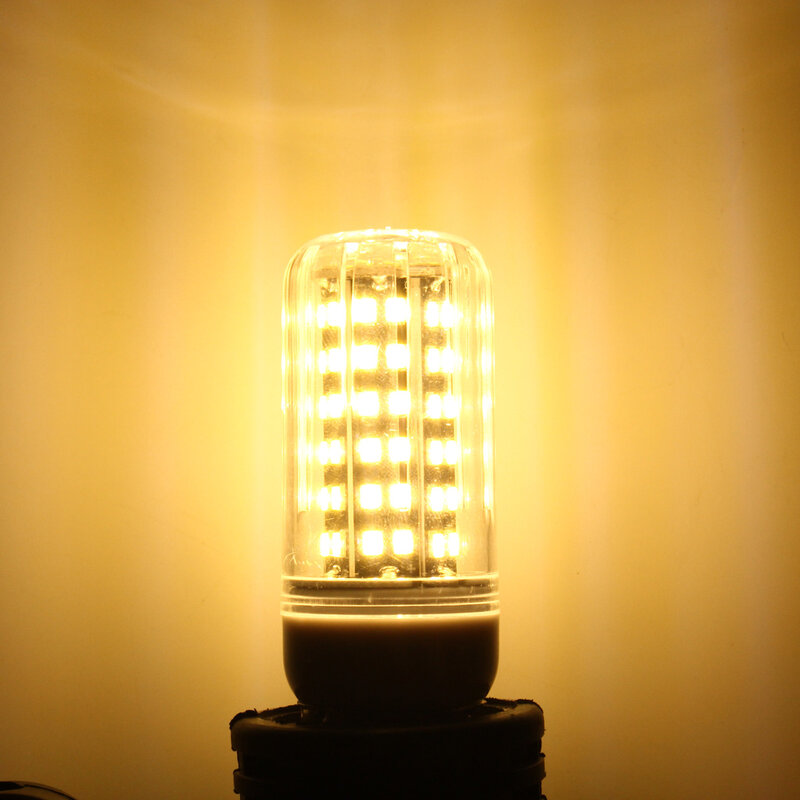 Bombilla LED de maíz para G9, E27, E14, GU10, B22, E27, 14W, 84SMD, 2835, lámpara blanca cálida, 110V