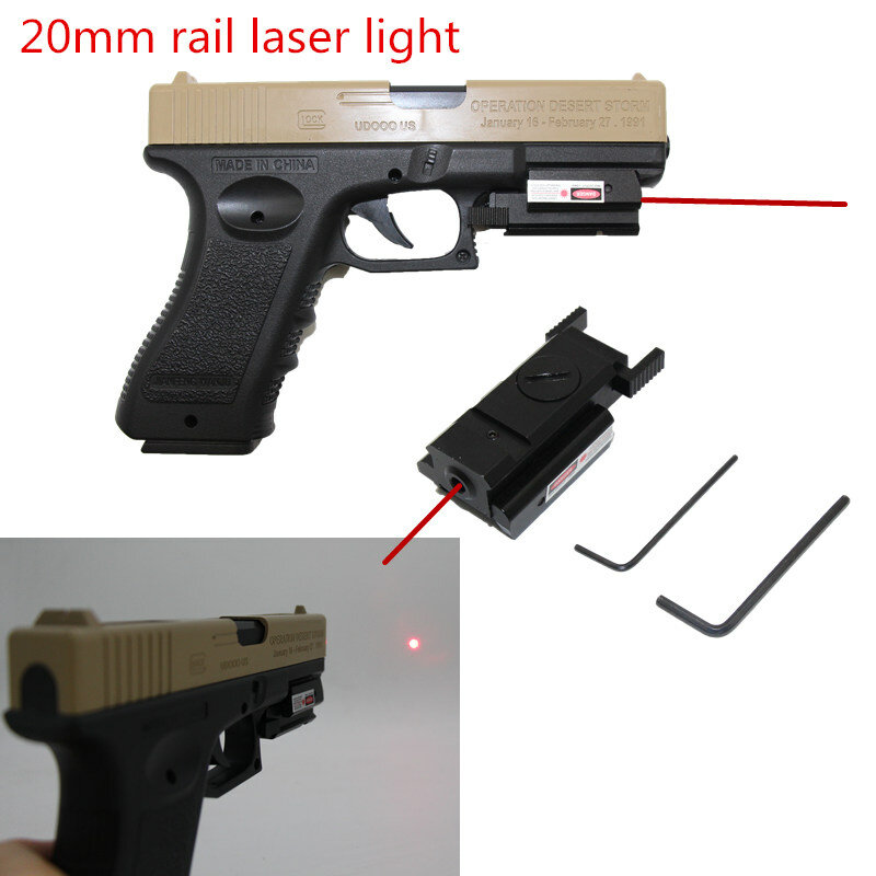 Tactical red dot laser vista para glock 17 19 colt1911 beretta m9 sigsauer pistola airsoft arma mira laser âmbito 20mm ferroviário laser