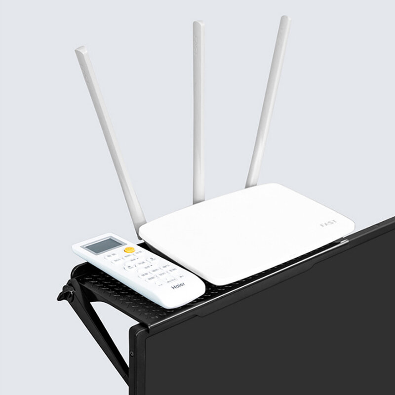 Multi-Purpose Desktop Stand for Set-top TV Box,Router,DVD Player,Files Shelf Foldable Rack Phone Bracket Mount Holder on Monitor
