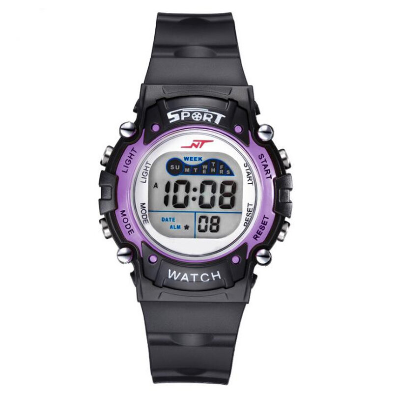 Reloj deportivo Digital para niños y niñas, cronógrafo de pulsera, resistente al agua, 30M