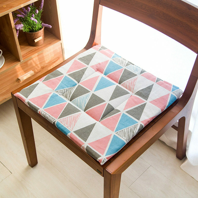 Cojines de asiento de calidad de estilo nórdico de 38x38cm para silla de comedor, tapete cuadrado de Tatami para glúteos, cojín de asiento para parte trasera del sofá, cojín transpirable