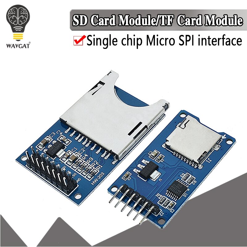 WAVGAT مايكرو SD تخزين لوح تمديد مايكرو SD TF بطاقة الذاكرة درع وحدة SPI لتعزيز اردوينو