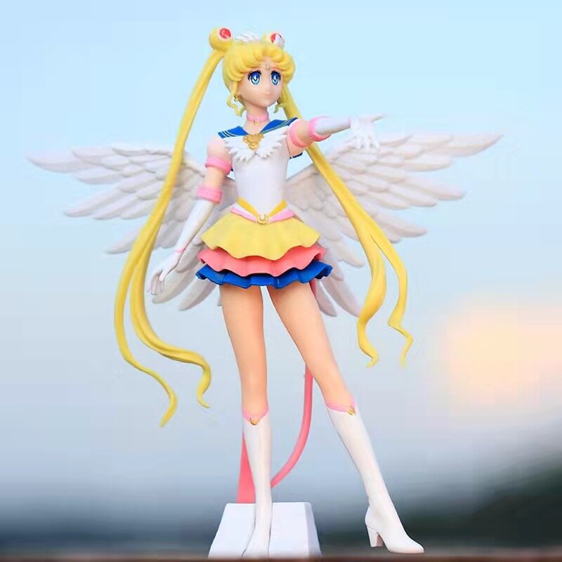 Figurines Kawaii moon pour fille en PVC, 23cm, personnages de dessin animé Sakura, rose